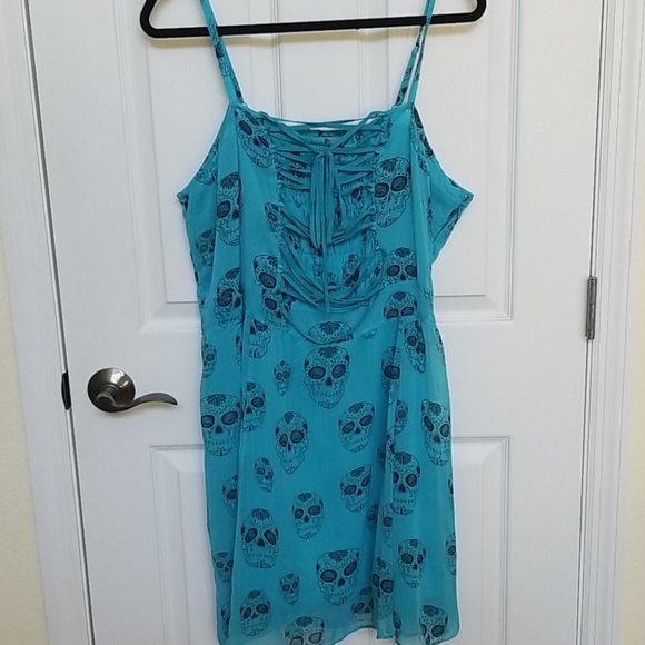 Royal Bones Dresses & Skirts - Royal Bones sugar skull mini dress